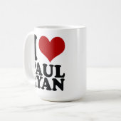 Ik hart Paul Ryan 2012 Coffee Tea Mok (Voorkant links)