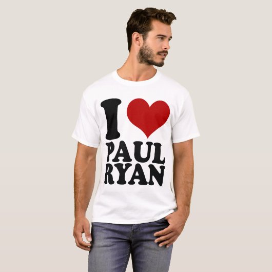 Ik hart Paul Ryan t shirt (Voorkant volledig)