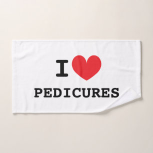 Ik hart pedicures Handdoek cadeau