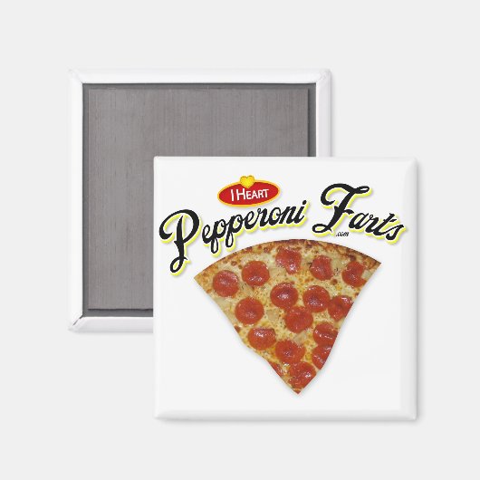 Ik hart Pepperoni scheten Magneet (Voorkant / Achterkant)