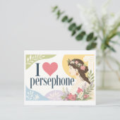 "Ik [Hart] Persephone" Briefkaart (Staand voorkant)