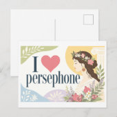 "Ik [Hart] Persephone" Briefkaart (Voorkant / Achterkant)
