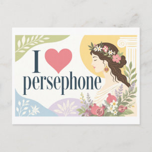 "Ik [Hart] Persephone" Briefkaart