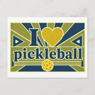 "Ik [Hart] Pickleball" Briefkaart