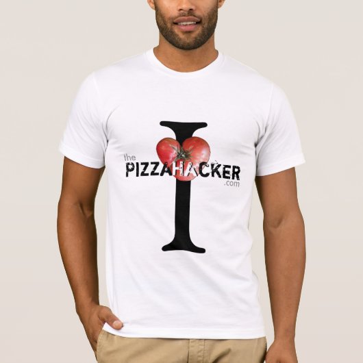 Ik hart PizzaHacker / Cheeses? T-shirt (Voorkant)