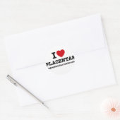 IK HART PLACENTAS ronde sticker (Envelop)