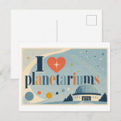 "Ik [Hart] Planetaria" Briefkaart (Voorkant / Achterkant)