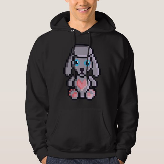 Ik hart poedel hoodie (Voorkant)