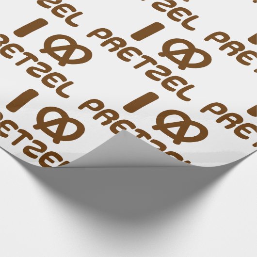 Ik hart Pretzel Cadeaupapier (Hoek)