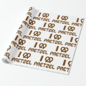 Ik hart Pretzel Cadeaupapier (Uitgerold)