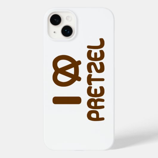 Ik hart Pretzel Case-Mate iPhone Case (Achterkant)