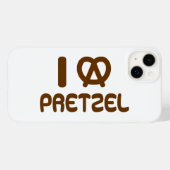Ik hart Pretzel Case-Mate iPhone Case (Achterkant (horizontaal))