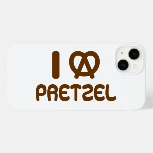 Ik hart Pretzel Case-Mate iPhone Case (Achterkant (horizontaal))