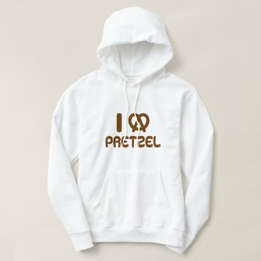 Ik hart Pretzel Hoodie (Design voorkant)