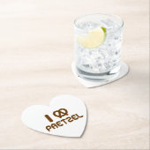 Ik hart Pretzel Kartonnen Onderzetters (Insitu)