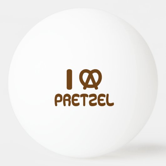 Ik hart Pretzel Pingpongbal (Achterkant)