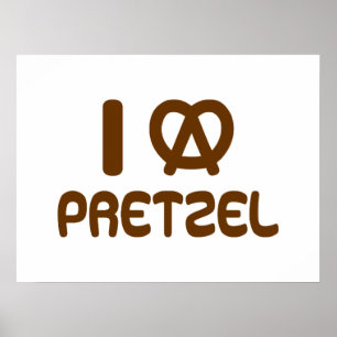 Ik hart Pretzel Poster