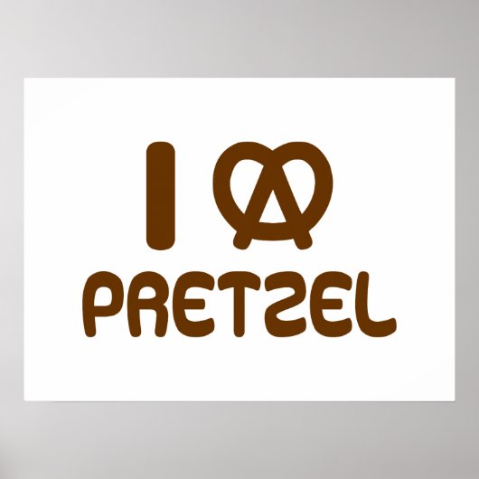 Ik hart Pretzel Poster (Voorkant)