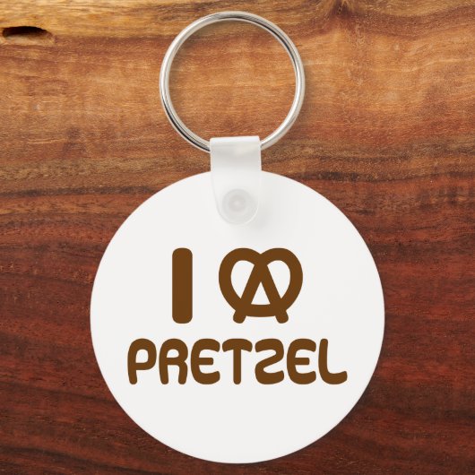 Ik hart Pretzel Sleutelhanger (Voorkant)