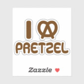 Ik hart Pretzel Sticker (Vel)