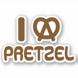 Ik hart Pretzel Sticker