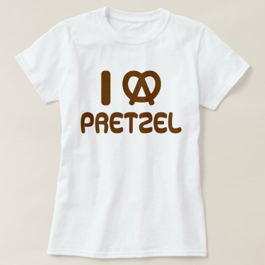 Ik hart Pretzel T-shirt (Design voorkant)