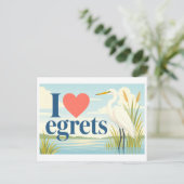 "Ik [Hart] Reigers" Briefkaart (Staand voorkant)