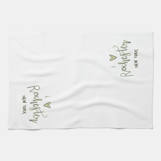 "Ik hart Rochester NY" Kitchen Towel [Summer] Theedoek (Horizontaal)