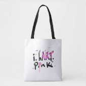 IK HART ROZE CANVAS TAS (Voorkant)