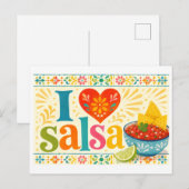 "Ik [Hart] Salsa" Briefkaart (Voorkant / Achterkant)