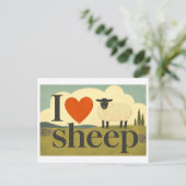 "Ik [Hart] Schapen" Briefkaart (Staand voorkant)