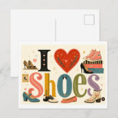 "Ik [Hart] Schoenen" Briefkaart (Voorkant / Achterkant)