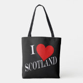 Ik hart Schotland op stint Tote Bag (Achterkant)