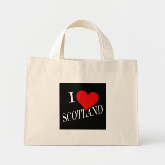 Ik hart Schotland op ttcnt Mini Tote Bag (Voorkant)