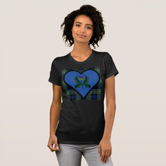 Ik "hart" Schotland t-shirt (Voorkant volledig)