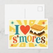 "Ik [Hart] S'mores" Briefkaart (Voorkant / Achterkant)