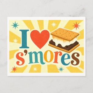 "Ik [Hart] S'mores" Briefkaart