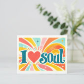 "Ik [Hart] Soul" Briefkaart (Staand voorkant)