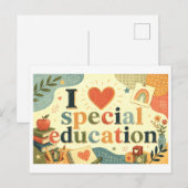 "Ik [Hart] Speciaal Onderwijs" Briefkaart (Voorkant / Achterkant)