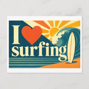 "Ik [Hart] Surfen" Briefkaart