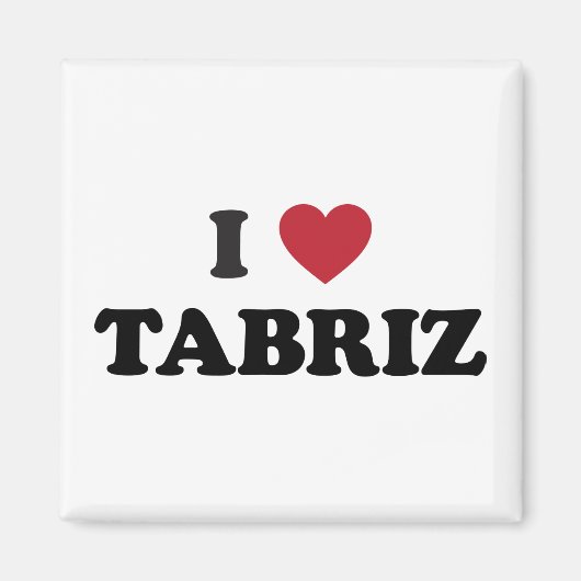 Ik hart Tabriz Iran Magneet (Voorkant)