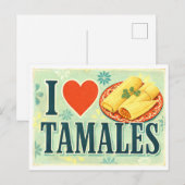 "Ik [Hart] Tamales" Briefkaart (Voorkant / Achterkant)