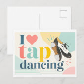 "Ik [Hart] Tapdansen" Briefkaart (Voorkant / Achterkant)