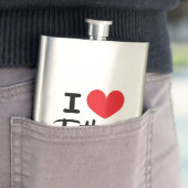 Ik hart tattoos drinkfles voor tatoeage liefhebber flacon (Voorbeeld)