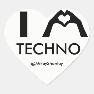IK HART Techno Sticker