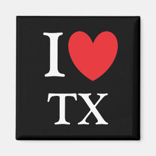 Ik hart Texas Magnet