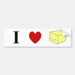 Ik hart Tofu Bumpersticker