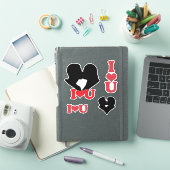 Ik hart u paar schroot boek sticker (iPad Cover)