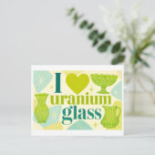 "Ik [Hart] Uranium Glas" Briefkaart (Staand voorkant)