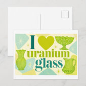 "Ik [Hart] Uranium Glas" Briefkaart (Voorkant / Achterkant)